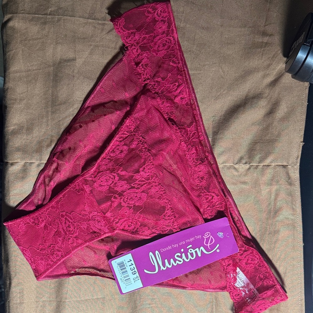 Women's Lace Panty - Deep Pink
